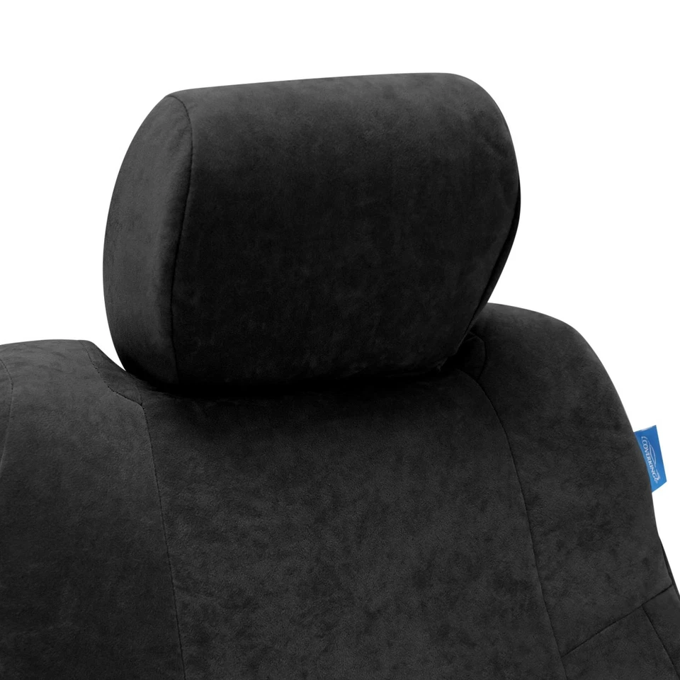 For GMC Sierra 2500 HD 10-14 Coverking Suede 1st Row Black Custom Seat Covers Foto 2 de 4