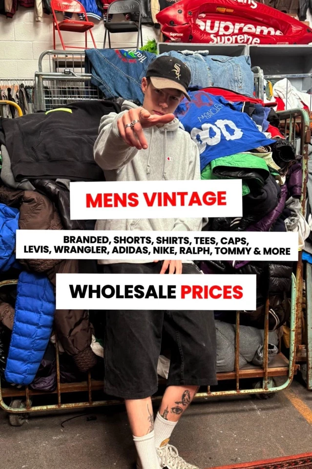 MENS BRANDED VINTAGE 💥 FRESH DELIVERY - WHOLESALE PRICES 💸