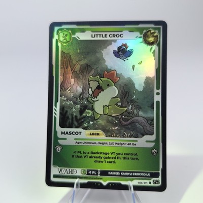 Gamersupps Vcard Divine Chaos Little Croc 1st Edition Holo Mascot