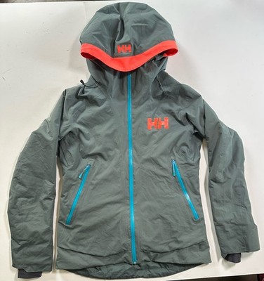 Helly Hansen Women's Louise Jacket Sz S Grey Orange Primaloft