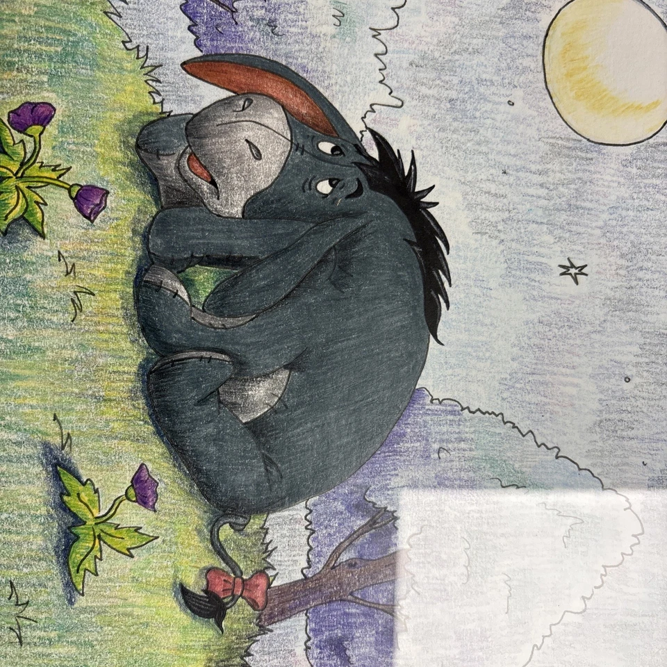 Arte clásico Eeyore enmarcado para colgar en la pared Disney Foto 2 de 4