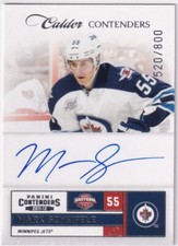 2011-12 Panini Contenders Hockey Calder Contenders Mark Scheifele Auto #520/800
