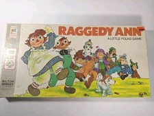 1974 Milton Bradley Raggedy Ann Game A Little Folks Game Board COMPLETE #4422