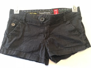 FREESTYLE-Women-039-s-Size-7-Shorts-Black-Utility-style-shorts-with-buttons