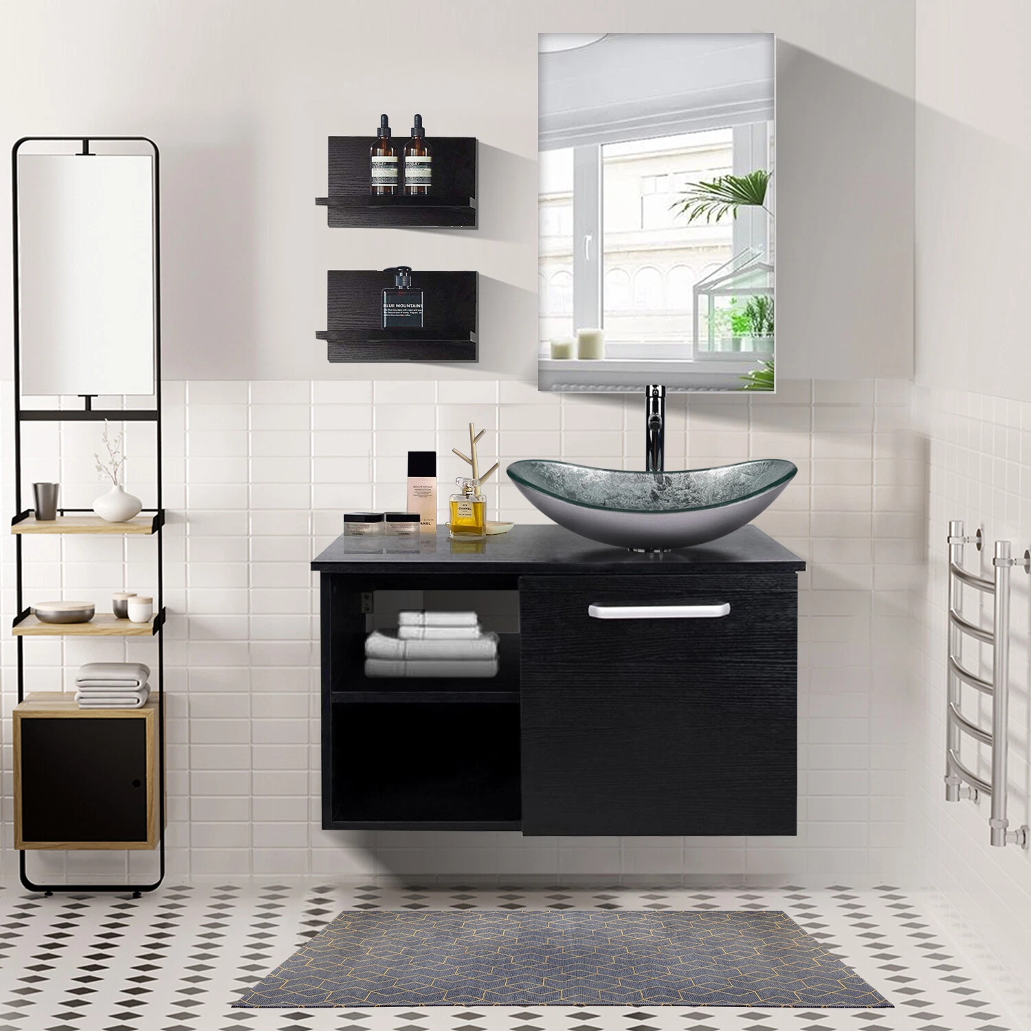 Vanity + Silver Sink