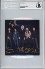 DEF LEPPARD ENTIRE BAND SIGNED AUTOGRAPHED ALBUM PICTURE PHOTO BECKETT BAS COA