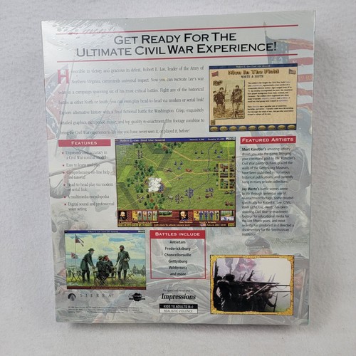 Robert E Lee: Civil War General (PC, 1996) by Sierra Vintage Civil War Strategy - Picture 5 of 14