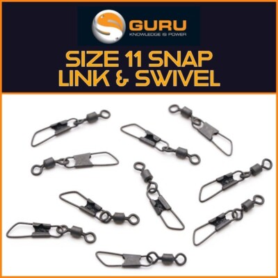 GURU SNAP LINK SWIVELS SIZE 11 NEW COARSE/MATCH TERMINAL TACKLE  UK