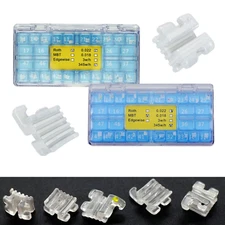 Elegan Dental Orthodontic Ceramic Brackets Clear Sapphire Aesthetic Roth MBT 022