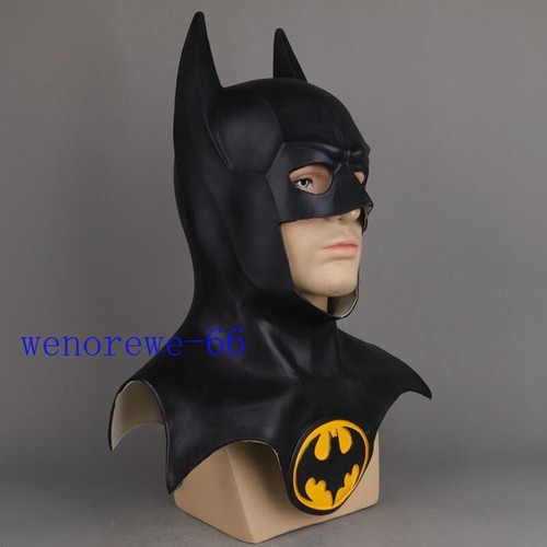 New Superhero Bruce Wayne Mask The Batman Full Head Mask Cosplay Props Halloween - Picture 4 of 10