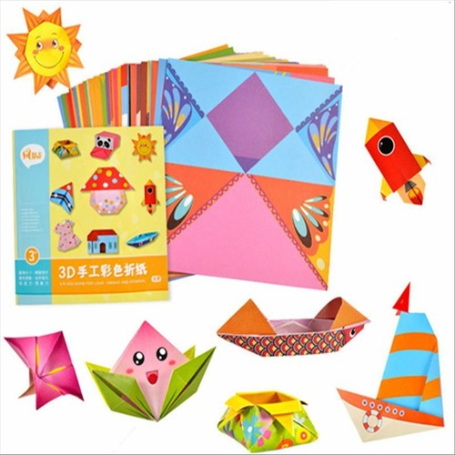 3D 54 Pagine Origami Cartone Animato Libro Animali Bambino Apprendimento Precoce Educazione Giocattoli Regali - Foto 5 di 7