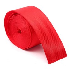 Red Racing Front 3 Point Safety Adjustable Van Car Auto Seat Lap Belt Universal