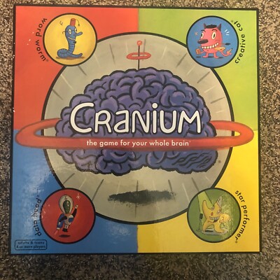 Cranium The Game For Your Whole Brain 1998 New Open Box never been played