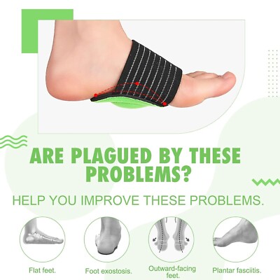 FOOT ARCH SUPPORT Plantar Fasciitis Cushion Aid Fallen Arches Heel