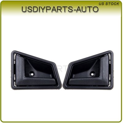 Left Driver Side Inside Door Handle For 89-98 Chevy Geo Tracker / Suzuki Sidekick - Black Plastic-605067