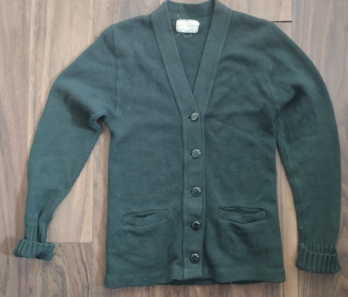 【60's〜70's bpc】\"Award cardigan\" VTG 70s BPC Bristol Award Cardigan Sweater Mens Small Blue