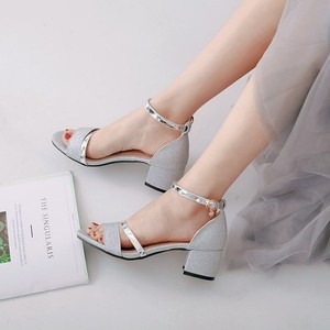 shiny block heels