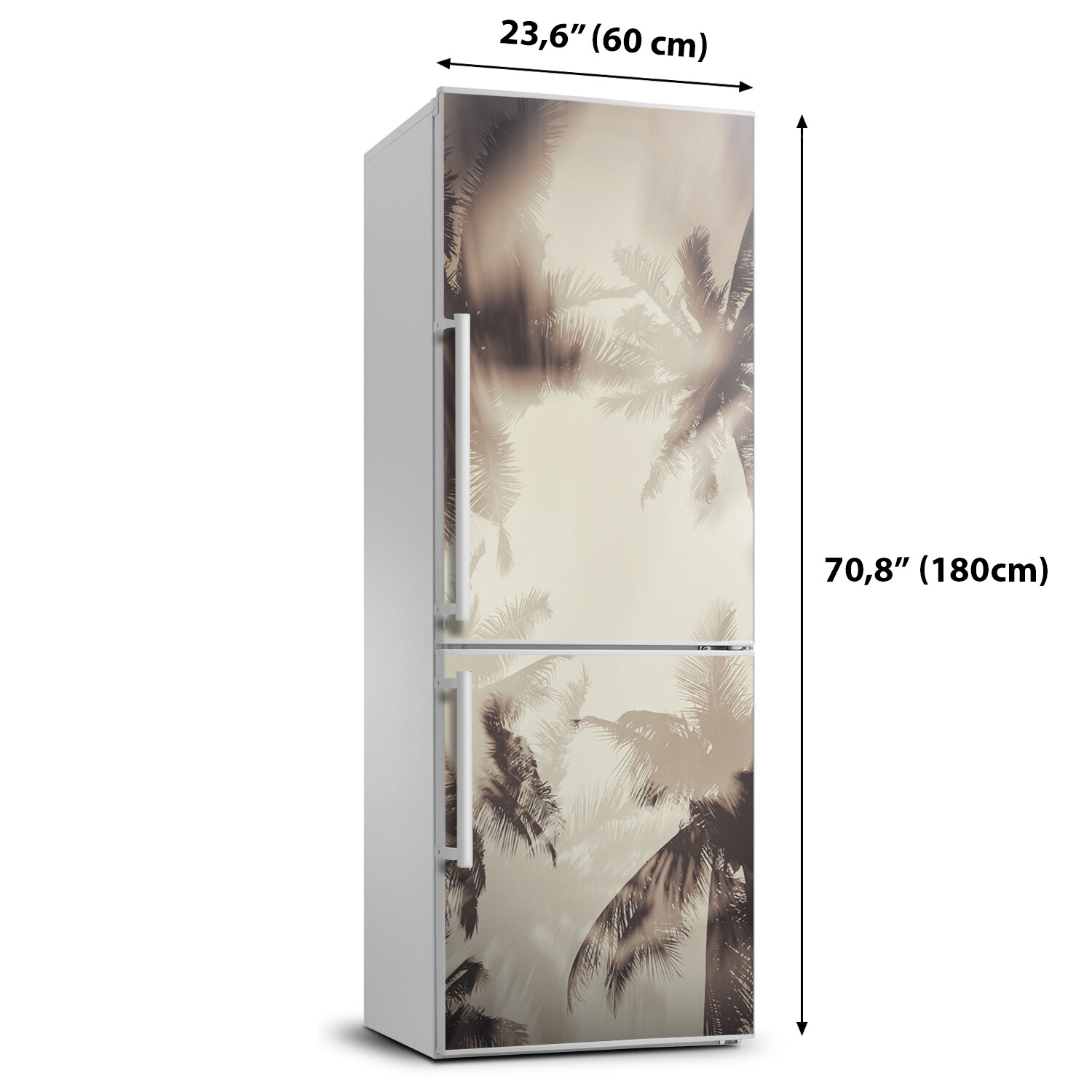 3D Wall Fridge Sticker Magnet Kitchen Refrigerator Wall Mural Flowers ...