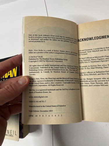 Halo: First Strike, Starcraft II Heavens Devils Batman Knightfall Taschenbuch - Bild 6 von 7