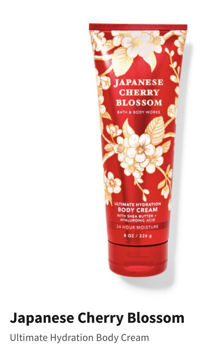 bath and body works Japanese Cherry Blossom body cream 8oz | eBay