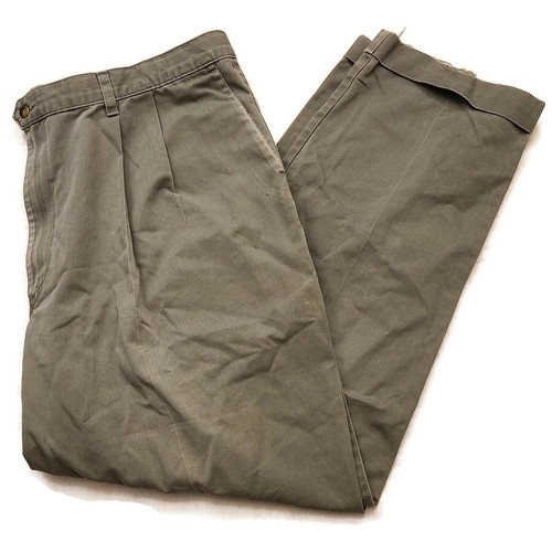 Gray No Wrinkle Twill Loose Fit Cuffs 