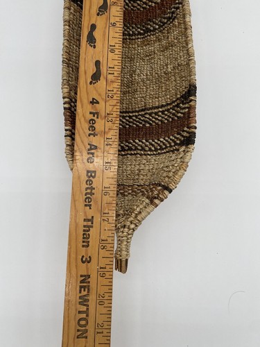 Woven Wicker Basket Oval Braided Storage Display Boho Chic Rustic Boat Style - Picture 6 of 7