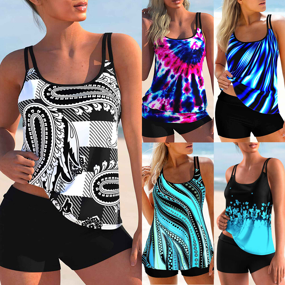adidas tankini and short set