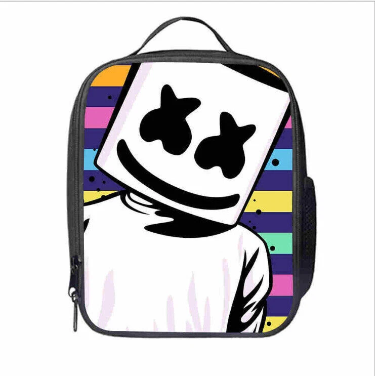 DJ Marshmello Kid Lunch Bag, Travel Picnic Bag Gift