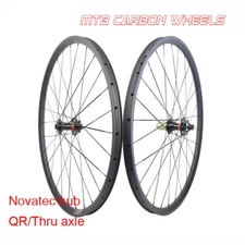 27.5 29er 23mm Depth 27mm Width Carbon MTB Bike Wheelset Hookless Rims