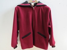 Vintage Butwin Lettermans Varsity Jacket Maroon/Black Size M NOS
