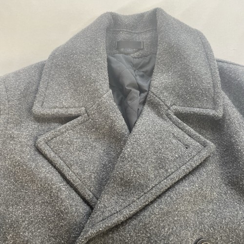 Old Navy Peacoat Jacket Women’s Medium Gray Charcoal Double Breasted Coat EUC - Picture 2 of 14