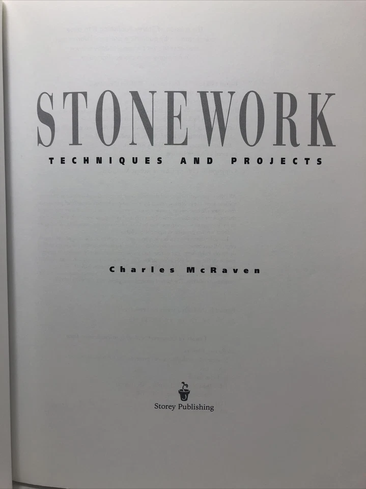 Stonework: Techniques & Projects by Charles McRaven - 1997 Illustrated Paperback - Image 2 of 4