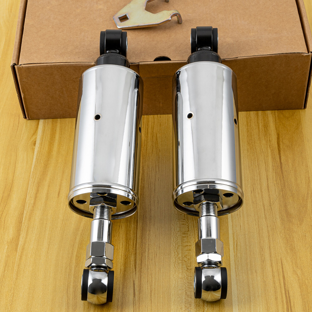 Chrome Rear Shocks For Harley Softail 1889-1999 Custom