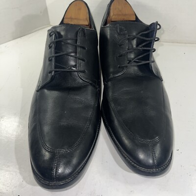 Cole Haan Mens Black Leather Oxford Split Toe Dress Shoe Sz  display picture 3