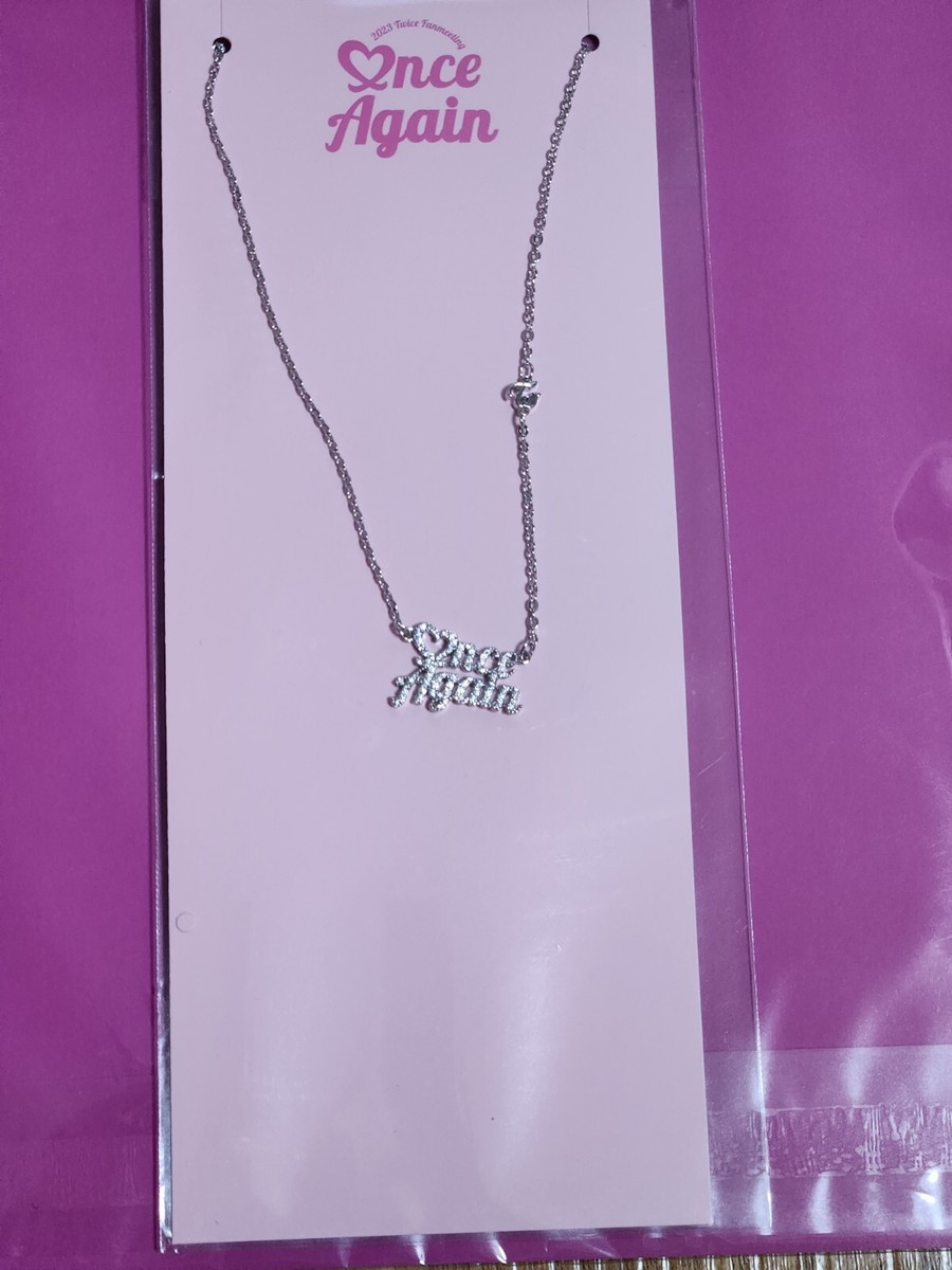 TWICE 1stファンミーティング ONCEBEGINS グッズ ネックレス TWICE NECKLACE 2023 records FANMEETING ONCE AGAIN popup