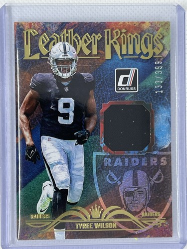 2023 Donruss Tyree Wilson Leather Kings Jersey Relic #63/399 Raiders