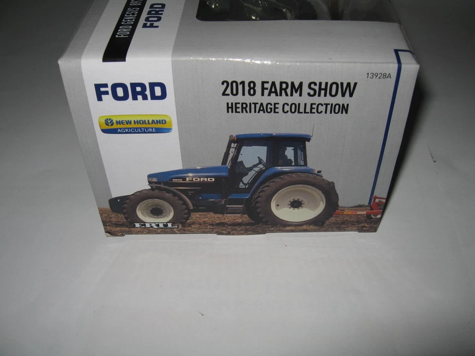 1/64 Ertl 2018 Chrome Farm Show Heritage Collection Ford New Holland 8970 T8.435 - Image 4 of 4
