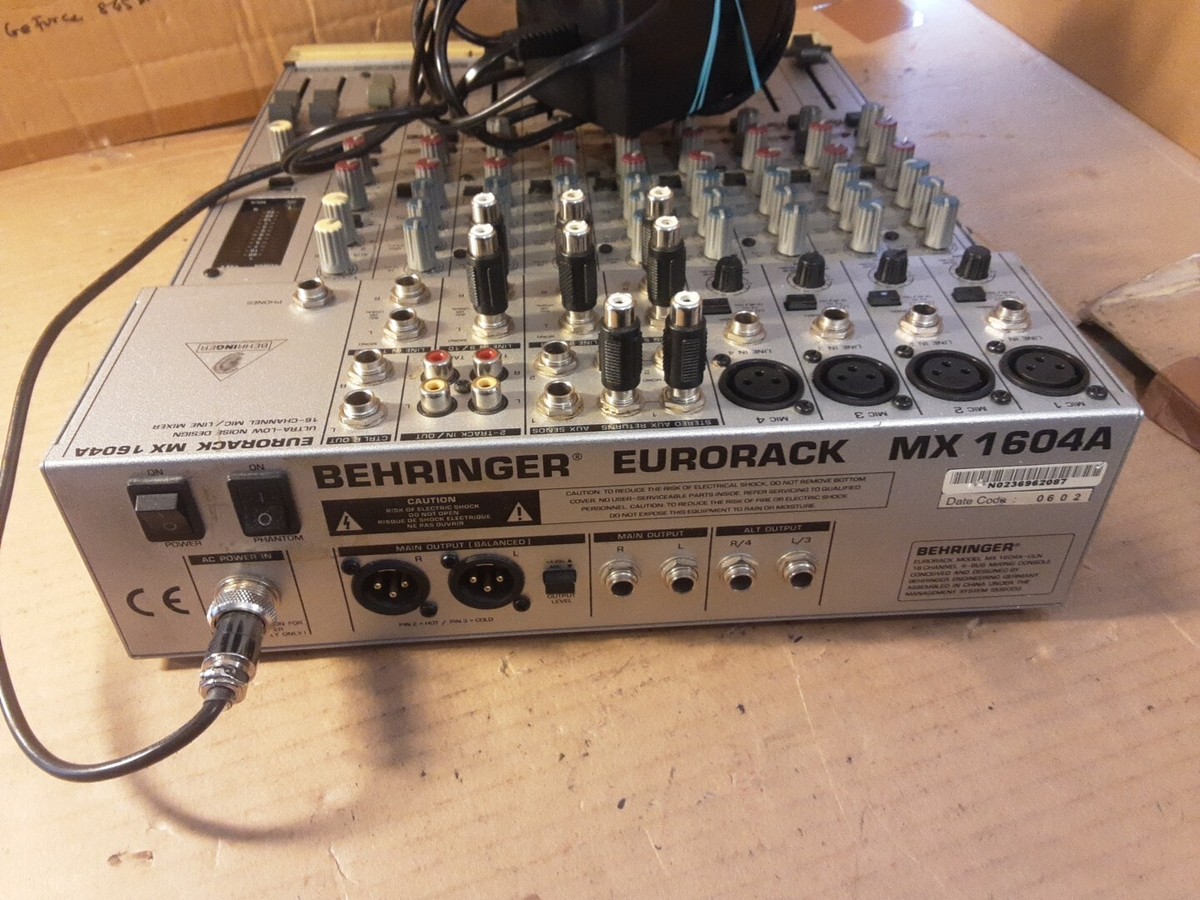 High quality Behringer Eurorack MX 1604A 16 Channel Mic 4 BUS