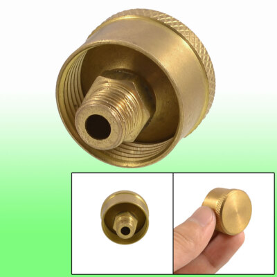 Maschinenteile 1/8 '' 22 x 22mm NPT Gewinde Fett Öl Cup Kappe Gold-Ton
