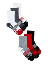 Athletic Works Boys Crew Socks - 6 Pairs Size Small 4 1/2-8 1/2 NEW