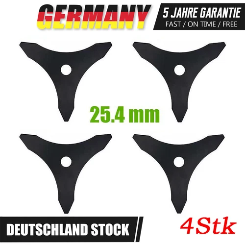 4x Dickichtmesser 3 Zahn Messer Benzin Freischneider für Motorsense Mulchmesser/