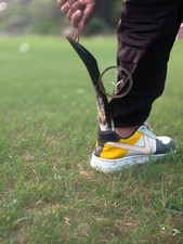 Shoehorn, real horn Long Handle for Seniors, backbone pain patient, handmade sca