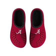 FOCO NCAA Men's Alabama Crimson Tide Sherpa Lined Big Logo Clogs