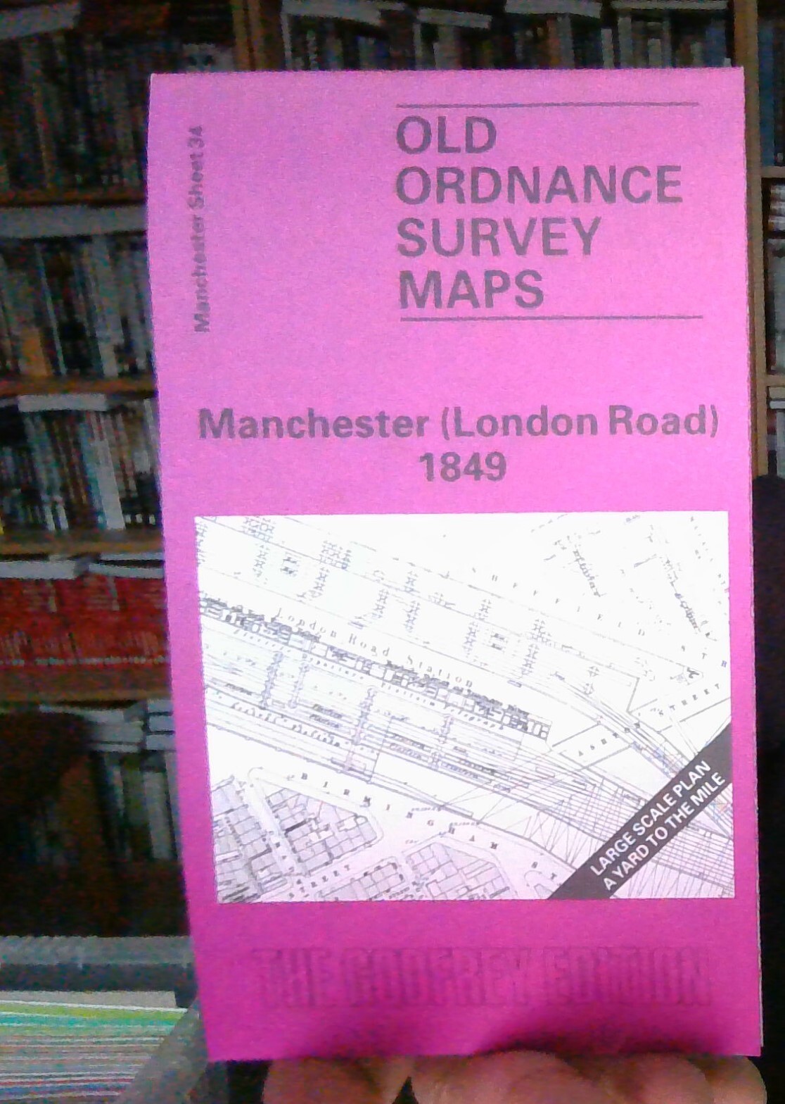 MAP OF Manchester (London Road) 1849 Manchester Sheet 34 9780850543070 | New