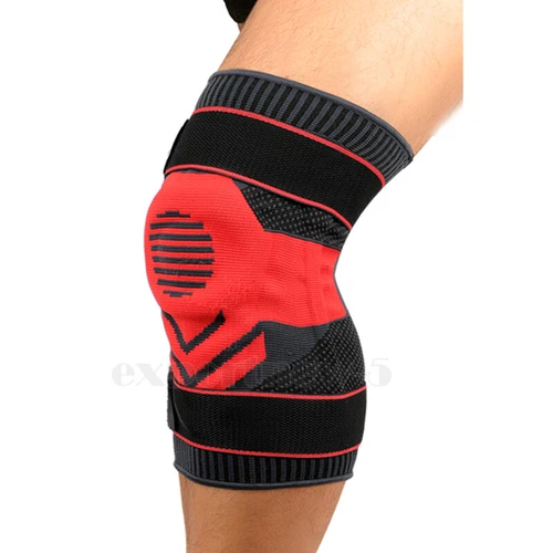 Knee Brace Compression Sleeve Support with Gel Pad Side Stabilizers Patella Wrap - Picture 25 of 57