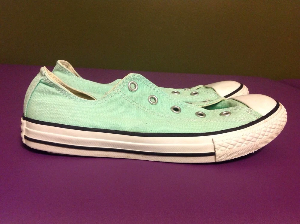 Converse All Star Mint Green Low top Sneakers Youth Size 3 Unisex Casual Shoes