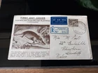 Australia 1938 Duck Billed Platypus Registered  First Day Cover
