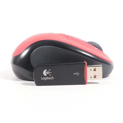 Logitech V220 Cordless Wireless Optical Mouse M-RBS136 & USB Receiver TESTED