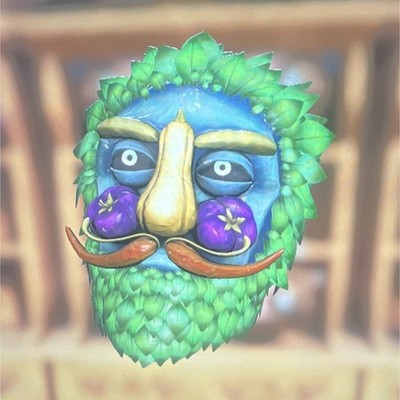 Fallout 76 ps4/5  Fasnacht Glowing Veggie Man Mask 