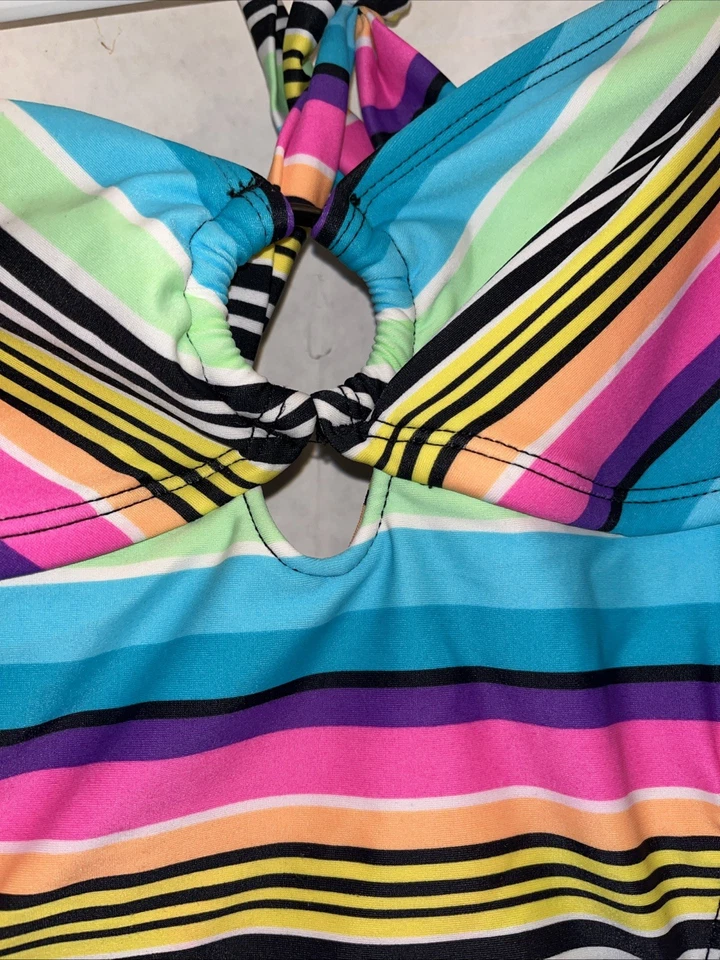 Hobie SEXY One Piece Swimsuit Tie Sides Backless Cut Out Womens Size Medium - Image 2 of 4